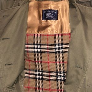 Vintage wool lined Burberry trench coat